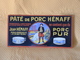 Plaque Métal "PATE De PORC HENAFF" - Plaques En Tôle (après 1960)