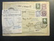 DR 1931 Nr. 343 Senkr. Paar! MiF Paketkarte Solingen - Zürich! Zoll Quittung. Viele Stempel! Kontingent Sektion Einfuhr - Briefe U. Dokumente