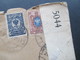 Russland 1917 / 18 R-Brief Petrograd 85 Nach Spencer Ohio USA. Zensur Zweier Länder! Viele Stempel! MIt Inhalt! - Lettres & Documents
