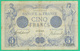 5 Francs  Bleu - France - N° 296/Y.15628 - H 27 Dec 1916 - TB+ - - 5 F 1912-1917 ''Bleu''