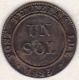 Canton De Genève.  1 Sol 1825 . KM#  120 - Monetary System 1814-1838