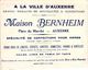 1880 Chromo Litho Maison Bernheim Auxerre  Bonnet D'âne Printer Léopold Verger Paris Ezelsoren Schoolmeester Klas - Acertijos