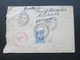 Griechenland 1925 R-Brief / Beleg Nach South Bend Ind. Zensur?! Registered Letter / Handschriftlich Vermerkt! - Cartas & Documentos