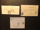España Espagne Cartas Circuladas1865/1870 Lot De 11 Pièces 4 Cuartos Et 50 Millièmes. - Cartas & Documentos