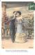 [DC11047] CPA - COPPIA INNAMORATI - Viaggiata 1908 - Old Postcard - Coppie