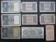 LOT 9 BILLETS ITALIE (V1719) 500 Lires 10 Lires 2 Lires 1 Lire (2 Vues) - Autres & Non Classés