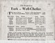 1698 (?) Description Of "The Road From York To West-Chester".  One Page, Two Sides.  Ref 0461 - Roadmaps