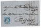 ALGERIE - 1875 - LETTRE De ALGER Avec RARE BOITE BATEAU BB ALGERIE à MARSEILLE + PC => BEZIERS (HERAULT) - SIGNEE BAUDOT - 1849-1876: Période Classique