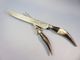 Delcampe - ° SERVICE A DECOUPER DE CHASSEUR  SHEFFIELD + Chasse  Angleterre Gibier Cuisine Art Populaire - Coltelli