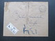 Israel / Judaika 1949 R-Brief Von Tel-Aviv - Haifa And Das British Consultate Haifa. Mehrere Stempel!! Blaustift - Briefe U. Dokumente