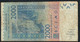 W.A.S. LETTER S GUINEA BISSAU P916Sn  2000 FRANCS  2014 FINE Folds 2 P.h. ! - États D'Afrique De L'Ouest