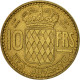 Monnaie, Monaco, Rainier III, 10 Francs, 1951, TTB, Aluminum-Bronze, KM:130 - 1949-1956 Franchi Antichi