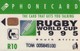 SURAFRICA. SAF-026a. Rugby World Cup. 10R. 1995. (495) - Sport