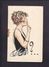CARNET PUBLICITAIRE - LIQUEUR CHERRY ROCHER Avec Petit Bloc étiquette Papier Détachable - Femme élégante Illustrateur - Publicités