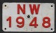 Velonummer Nidwalden NW 48 - Plaques D'immatriculation