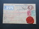 GB 1907 R-Brief Mit Siegel Stanley Gibbons. London W.C. 52 No. 382. Nach Fürth. Social Philately. Schiffspost - Storia Postale