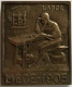 Médaille Bronze. Zénobe Gramme. Exposition Universelle Liège 1905. M. Mathelin.  50x60mm - 89 Gr. - Firma's