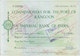 IMPERIAL BANK OF INDIA, RANGOON BRANCH CHEQUE OF COMMISSIONER FOR THE PORT OF RANGOON - 1951 - USED WITH REVENUE STAMP - Cheques & Traveler's Cheques