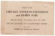 'Visit Chicago Antiques Exposition And Hobby Fair, United States Hobbies Old Advertisement Handbill, Flyer, Philately, - Advertising