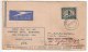Combination Empire First  Flight Cover &amp; Last Ocean Sea Mail, FFC South Africa To Aden Camp, Redirect British India  - Poste Aérienne