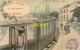 51 Reims, Fantaisie Colorisée, J'arrive à Reims..., Train En Gare Et Femme Qui Descend Du Wagon..., Affranchie 1908 - Reims