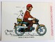 Autocollant La Vache Qui Rit Tintin Et Milou En Moto Hergé 1976 Grand Concours De Dessin - Autocollants