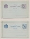 Montenegro - 1894 - Set Of 2 Lettercards - Cancelled, Not Used - Montenegro