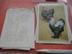 Delcampe - 11 Cards Chromos 10cmX15cm  - Advertsing Around 1950, Chicken Cock, Rooster, Poultry, Kip, Most Backs With Glue Remains - Animals