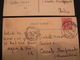 Delcampe - 1911.....3  POST CARD OF ONDIA WITH POSTAGE STAMPS OF  1 ANNA.....3 CARTOLINE POSTALI DALL'INDIA - 1902-11 King Edward VII