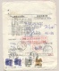 China - 1997 - Postal Form With 9 Stamps And Many Cancels - Brieven En Documenten