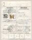 China - 1995 - Postal Form With 12 Stamps And Many Cancels - Storia Postale