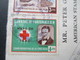 Delcampe - Guatemala Aufdruck Mayo De 1960 Rotes Kreuz. Luftpost. R-Brief C9524. Kurt Jihn Weiss- US Stamp Dealers' Assoc. - Guatemala