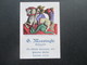 Alte Visitenkarte / Werbung G. Mazzinghi Antiquario. Sizilien. Klappkarte / Foto. Entree Via Vittorio Emanuele 492 - Visiting Cards