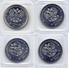 7 RUSSIA Coins Set 4 X 25 ROUBLES SOCHI XXII WINTER OLYMPIC GAMES SEALED IN PLASTIC (4 Coins) - Russia