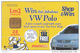 MALTA(chip) - Tax Free/Win VW Polo, Tirage 30000, 07/01, Used - Malte