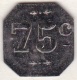 42 - LOIRE. Estivareilles . Charet , Négociant ,75 Centimes - Monétaires / De Nécessité
