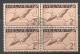 2fr Pigeon Et Nuages  Bloc De 4  ZNr 13z - Used Stamps