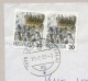 Schweiz - 1993 - 2x30c Regular Stamps Used As Portomarke On Incoming Cover From Nederland - Strafportzegels