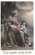 [DC11160] CPA - DONNA CON BAMBINA E FIORI - Viaggiata - Old Postcard - Altri & Non Classificati