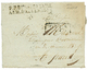 1812 P.P Bau SEDENTAIRE ARM. D'ALLEMAGNE Sur Lettre Avec Texte De MINDEN Pour PARIS. Trés Rare. Superbe. - Bolli Militari (ante 1900)