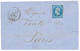 1860 20c(n°14) TB Margé Obl. Cachet Sarde FAVERGES Sur Lettre Pour PARIS. RARE. TTB. - 1853-1860 Napoleone III