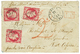 Affrt à 2F40 Pour La GAMBIE : 1864 80c(n°17)x3 Obl. GC 3785 + T.15 ST OMER Sur Enveloppe Pour "BATHURST, ST MARY'S, RIVE - 1853-1860 Napoleone III