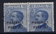 Italy: Constantinopoli Sa 68  Non Emessi Postfrisch/neuf Sans Charniere /MNH/**  1923 Pair - European And Asian Offices