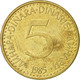 Monnaie, Yougoslavie, 5 Dinara, 1985, TTB+, Nickel-brass, KM:88 - Joegoslavië