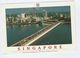 1995 SINGAPORE COVER Stamps BADMINTON Sport (postcard, Singapore Causeway Road) To GB Airmail Label - Badminton