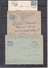 SAGE 15c  Bleu   Lot De 4 Lettres  1890 A 1900 - 1876-1898 Sage (Tipo II)