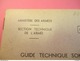 Fascicule/Guide Technique Sommaire De La Grenade à Fusil Fumigéne De 50 Mm//Ministère Des Armées /MAT2424/1968 VPN114Bis - Autres & Non Classés