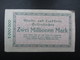 BILLET NOTGELD (V1719) ZWEI MILLIONEN MARK (2 Vues) Stadt Und Landkreis GELSENKIRCHEN 22/08/1923 375781 - 2 Millionen Mark