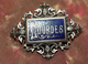 Magnifique Broche Religieuse Fin XIXe "Lourdes" Métal Argenté émaillé Grand Feu - Religious Brooch - Religion & Esotericism