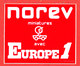 AUTOCOLLANT Norev Auto Miniatures Avec Europe 1 - Adesivi